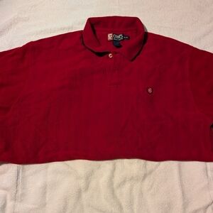 Chaps Men's Polo Shirt in Rich Red